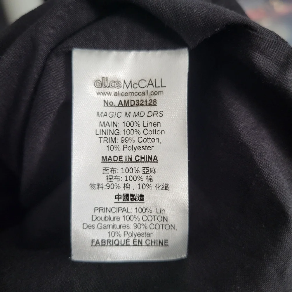 Alice McCall Black Magic Moments Linen Midi Dress NWT - Picture 15 of 15